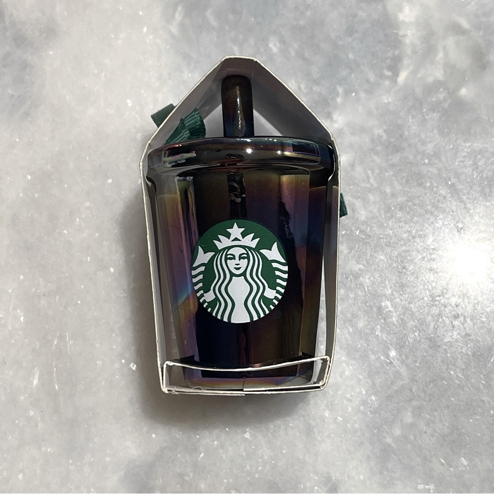 Starbucks collectible Iridescent Tumbler ceramic ornament NWT